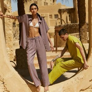 NWT KOTN Unisex Flow Trouser, dusty violet, XL